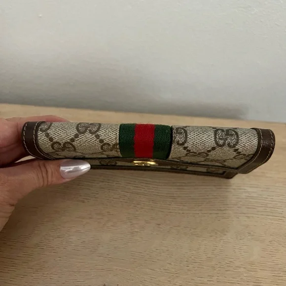 Vintage Gucci GG Monogram Canvas Leather Clutch Wallet - Picture 3 of 16